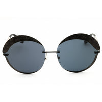 Adidas Women's Sunglasses - Matte Black Metal Round Shape Half Rim Frame | OR0019 02A ,