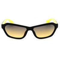 Adidas Unisex Sunglasses - Matte Black Rectangular Shape Full Rim Frame | OR0021 02W ,
