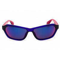 Adidas Unisex Sunglasses - Shiny Violet Rectangular Shape Full Rim Frame | OR0021 81U ,