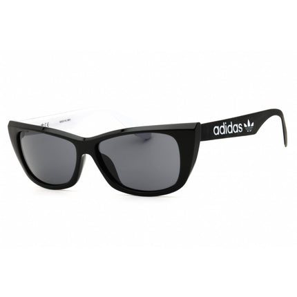 Adidas Women's Sunglasses - Shiny Black Cat Eye Shape Full Rim Frame | OR0027 01A ,