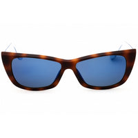 Adidas Women's Sunglasses - Havana/Blue/White Injected Propionate Frame | OR0027 56X ,