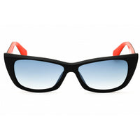Adidas Women's Sunglasses - Matte Black Cat Eye Shape Full Rim Frame | OR0027 02W ,