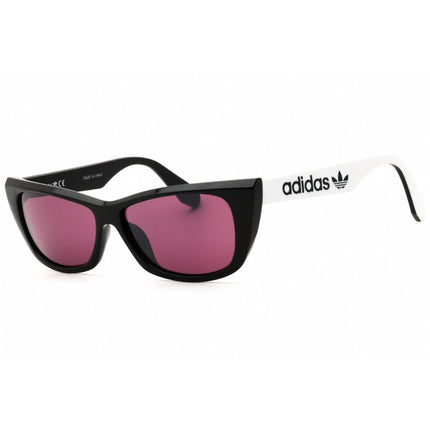 Adidas Women's Sunglasses - Shiny Black Cat Eye Shape Full Rim Frame | OR0027 01Y ,