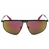 Adidas Men's Sunglasses - Matte Black Metal Oval Shape Full Rim Frame | OR0028 02Z ,