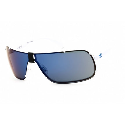 Adidas Men's Sunglasses - White Metal Shield Shape Full Rim Frame | OR0030 21X ,