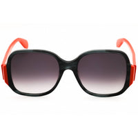 Adidas Women's Sunglasses - Grey/Orange Rectangular Shape Full Rim Frame | OR0033 20B ,