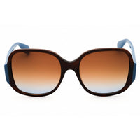 Adidas Women's Sunglasses - Shiny Light Brown Rectangular Full Rim Frame | OR0033 45F ,