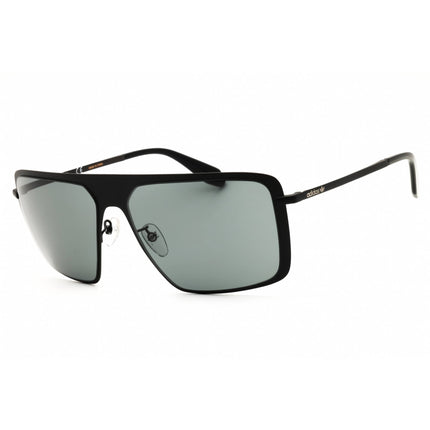 Adidas Men's Sunglasses - Shiny Black Metal Rectangular Full Rim Frame | OR0036 01A ,