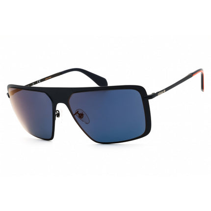 Adidas Men's Sunglasses - Matte Blue Metal Rectangular Full Rim Frame | OR0036 91X ,