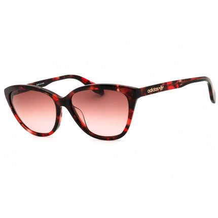 Adidas Women's Sunglasses - Coloured Havana Cat Eye Shape Full Rim Frame | OR0041 55T ,