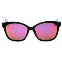 Adidas Women's Sunglasses - Matte Black Rectangular Shape Full Rim Frame | OR0045 02Z ,