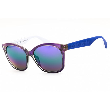 Adidas Women's Sunglasses - Lilac/Blue/White Rectangular Full Rim Frame | OR0045 80Z ,