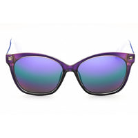 Adidas Women's Sunglasses - Lilac/Blue/White Rectangular Full Rim Frame | OR0045 80Z ,