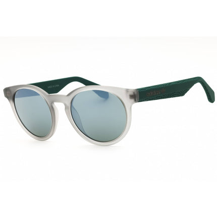 Adidas Unisex Sunglasses - Grey/Green Injected Propionate Round Frame | OR0056 20Q ,