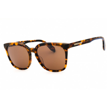 Adidas Unisex Sunglasses - Blonde Havana Rectangular Shape Full Rim Frame | OR0061 53G ,