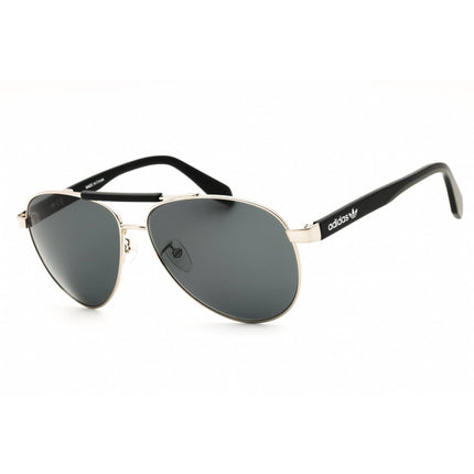 Adidas Men's Sunglasses - Shiny Palladium Metal Aviator Full Rim Frame | OR0063 16A ,