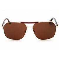 Adidas Men's Sunglasses - Gold Metal Rectangular Shape Full Rim Frame | OR0064 32L ,