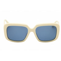 Adidas Women's Sunglasses - White Acetate Rectangular Full Rim Frame | OR0065 21V ,