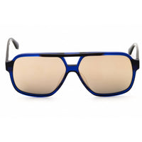 Adidas Men's Sunglasses - Matte Blue Acetate Rectangular Full Rim Frame | OR0066 91G ,