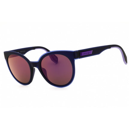 Adidas Women's Sunglasses - Matte Blue Injected Propionate Round Frame | OR0068 91Z ,