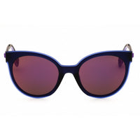 Adidas Women's Sunglasses - Matte Blue Injected Propionate Round Frame | OR0068 91Z ,