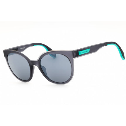 Adidas Women's Sunglasses - Grey/Blue Injected Propionate Round Frame | OR0068 20C ,