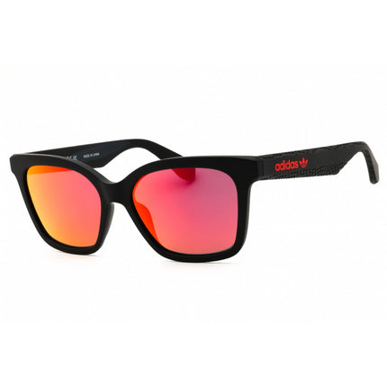 Adidas Women's Sunglasses - Matte Black Rectangular Shape Full Rim Frame | OR0070 02U ,
