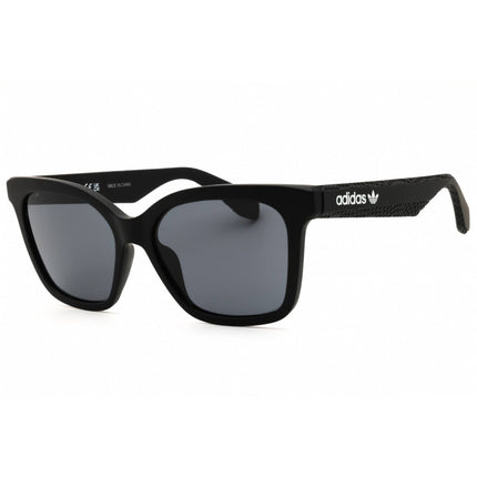 Adidas Women's Sunglasses - Matte Black Rectangular Shape Full Rim Frame | OR0070 02A ,