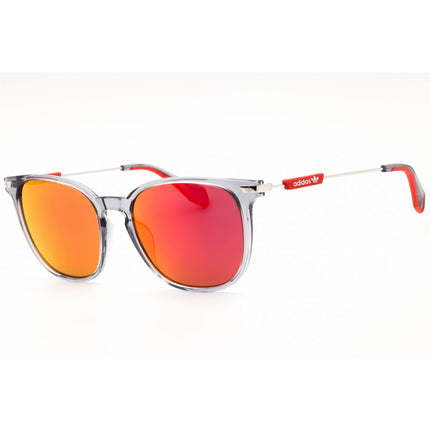 Adidas Unisex Sunglasses - Grey/Pink Injected Propionate Full Rim Frame | OR0074 20U ,