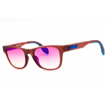 Adidas Unisex Sunglasses - Matte Bordeaux Rectangular Full Rim Frame | OR0079 70Z ,