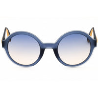 Adidas Women's Sunglasses - Matte Blue Injected Propionate Round Frame | OR0080 91W ,
