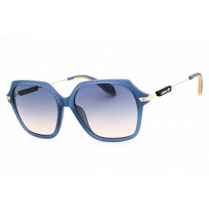 Adidas Women's Sunglasses - Matte Blue Oversized Shape Full Rim Frame | OR0082 91W ,