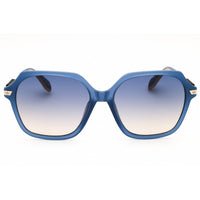 Adidas Women's Sunglasses - Matte Blue Oversized Shape Full Rim Frame | OR0082 91W ,
