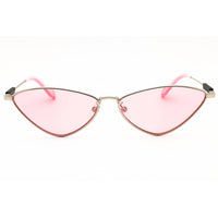 Adidas Women's Sunglasses - Shiny Palladium Cat Eye Shape Full Rim Frame | OR0084 16Y ,