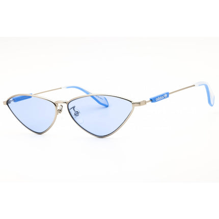 Adidas Women's Sunglasses - Shiny Palladium Metal Oval Full Rim Frame | OR0084 16V ,