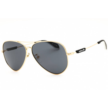 Adidas Unisex Sunglasses - Matte Deep Gold Metal Aviator Full Rim Frame | OR0085 31A ,