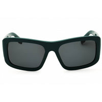 Adidas Unisex Sunglasses - Shiny Dark Green Rectangular Full Rim Frame | OR0090 96A ,