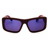 Adidas Unisex Sunglasses - Shiny Bordeaux Rectangular Full Rim Frame | OR0090 69X ,