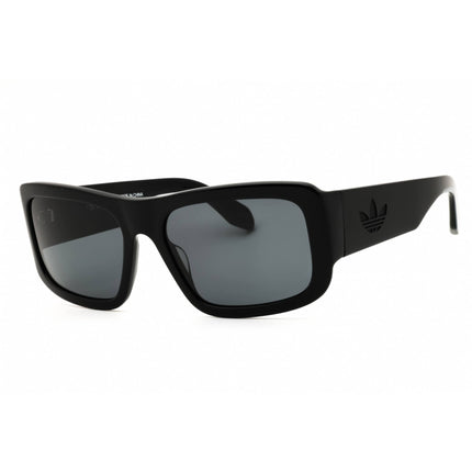Adidas Unisex Sunglasses - Shiny Black Rectangular Shape Full Rim Frame | OR0090 01A ,