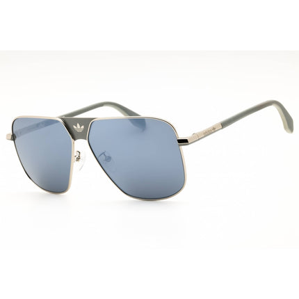 Adidas Men's Sunglasses - Shiny Palladium Rectangular Full Rim Frame | OR0091 16C ,