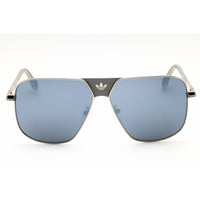 Adidas Men's Sunglasses - Shiny Palladium Rectangular Full Rim Frame | OR0091 16C ,