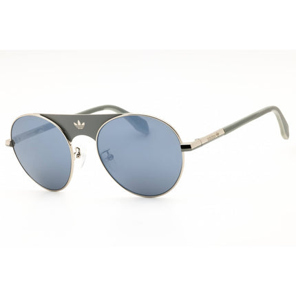 Adidas Unisex Sunglasses - Shiny Palladium Metal Round Full Rim Frame | OR0092 16C ,