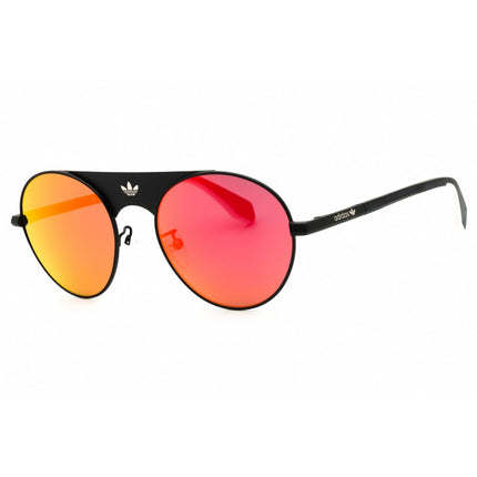 Adidas Unisex Sunglasses - Matte Black Metal Round Shape Full Rim Frame | OR0092 02Z ,