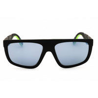 Adidas Unisex Sunglasses - Matte Black Rectangular Shape Full Rim Frame | OR0093 02C ,
