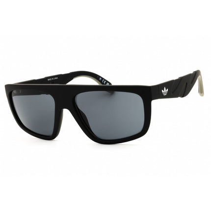 Adidas Unisex Sunglasses - Matte Black Rectangular Shape Full Rim Frame | OR0093 02A ,