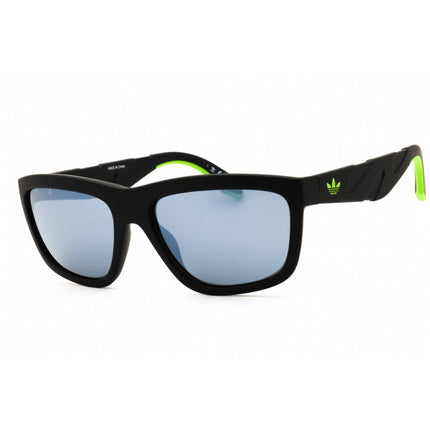 Adidas Unisex Sunglasses - Matte Black Rectangular Shape Full Rim Frame | OR0094 02C ,