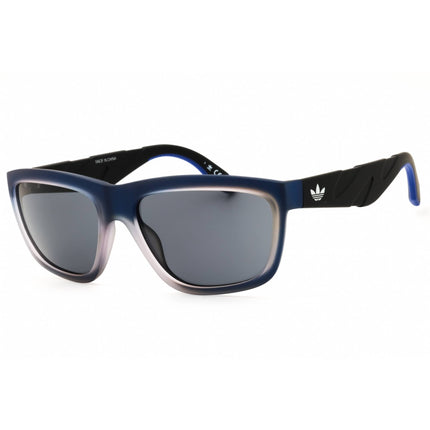 Adidas Unisex Sunglasses - Violet/Black Rectangular Shape Full Rim Frame | OR0094 83A ,