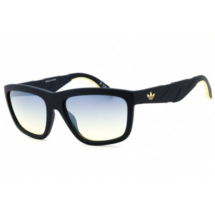 Adidas Unisex Sunglasses - Matte Blue Rectangular Shape Full Rim Frame | OR0094 91X ,