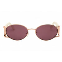 Adidas Unisex Sunglasses - Gold/White Metal Oval Shape Full Rim Frame | OR0096 33Z ,