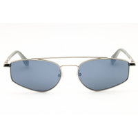 Adidas Unisex Sunglasses - Shiny Palladium Metal Oval Full Rim Frame | OR0099 16C ,